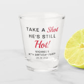 Funny 40th Birthday Party Favor Shot Glas (Voorkant)