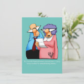 Funny 40th Birthday Party Invitations Kaart (Staand voorkant)