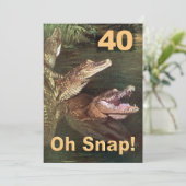 Funny 40th Birthday Party Invitations Kaart (Staand voorkant)