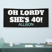 Funny 40th Birthday Party Personalized Spandoek (Beurs)