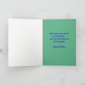 Funny 40th Birthday Peacock Kaart voor Vrouwen (Binnen)