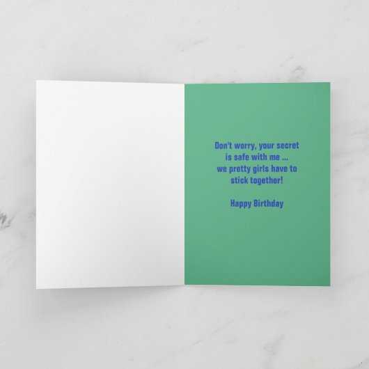 Funny 40th Birthday Peacock Kaart voor Vrouwen (Binnen)