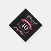 Funny 40th Birthday 'Perfection' Servet (Hoek)