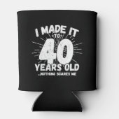 Funny 40th Birthday Quote Sarcastic 40 Year Old Blikjeskoeler (Achterkant)