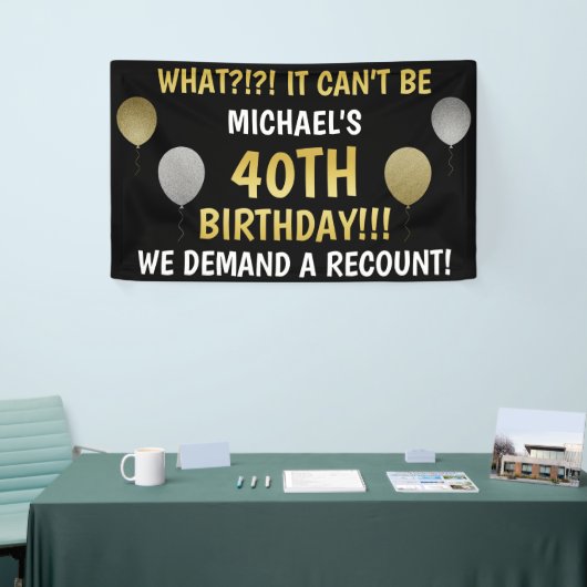 Funny 40th Birthday (Recount) Spandoek (Beurs)