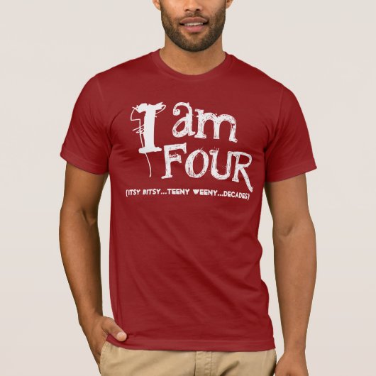 Funny 40th Birthday Shirt Ik ben vier decennia (Voorkant)