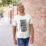Funny 40th Birthday T-Shirt<br><div class="desc">Het is de grote 4-0!! We vieren het! design van ©Whupsadaisy Creations</div>