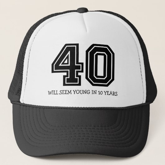 Funny 40th Birthday Trucker Pet (Voorkant)