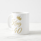 Funny 40th Birthday voor mannen Koffiemok (Voorkant links)