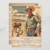 Funny 40th Mannen Birthday Party Kaart (Voorkant / Achterkant)