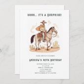 Funny 40th Mannen Birthday Party Kaart (Voorkant / Achterkant)