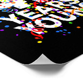 Funny 41 jaar Young Happy 41st Birthday for Men Poster (Hoek)