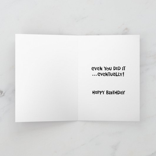 Funny 41st Birthday Kaart (Binnen)