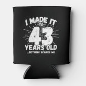 Funny 43rd Birthday Quote Sarcastic 43 Year Old Blikjeskoeler (Voorkant)