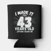 Funny 43rd Birthday Quote Sarcastic 43 Year Old Blikjeskoeler (Achterkant)