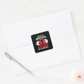 Funny 44e Jubileum koppels getrouwd 44 jaar Vierkante Sticker (Envelop)