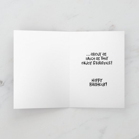 Funny 44th Birthday Card voor haar Kaart (Binnen)