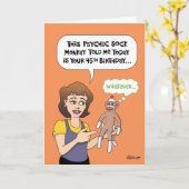 Funny 45th Birthday Greeting Kaart (Gele Bloem)