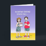 Funny 45th Birthday Kaart<br><div class="desc">Funny 45th Birthday Wenskaart voor een man of vrouw die 45 jaar oud wordt</div>