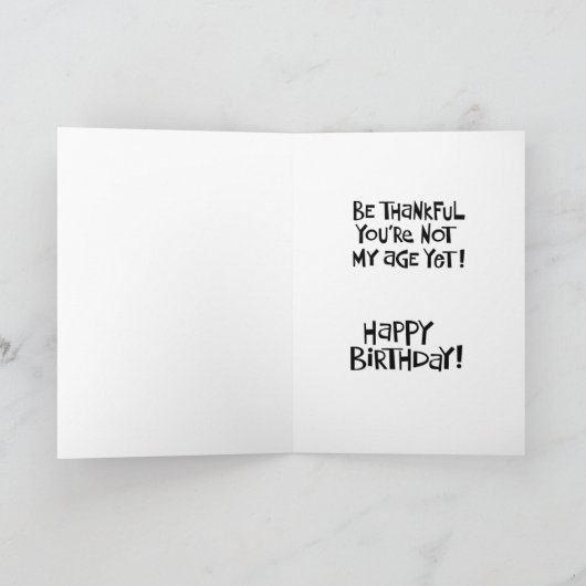 Funny 45th Birthday Kaart (Binnen)