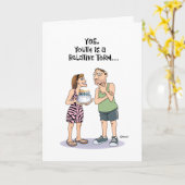 Funny 45th Birthday Kaart (Gele Bloem)