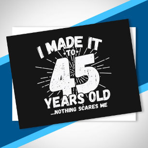 Funny 45th Birthday Quote Sarcastic 45 Year Old Briefkaart