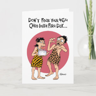Funny 46th Birthday Card for Men Kaart