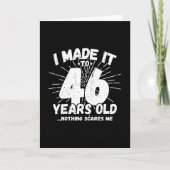 Funny 46th Birthday Quote Sarcastic 46 Year Old Kaart (Voorkant)