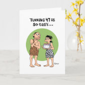 Funny 47th Birthday Greeting Kaart (Gele Bloem)