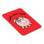 Funny 4 Cartoon Illustration Pig Year 2019 Magneet (Rechterzijde)