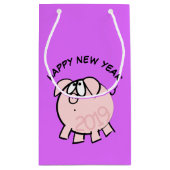 Funny 4 Cartoon Pig. 2019 Small Gift Bag Klein Cadeauzakje (Achterkant)
