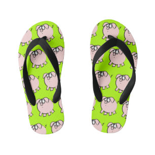 Funny 4 Cartoon Pig Kies Kleur Kinder Flip Flop