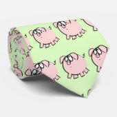 Funny 4 Cartoon Pig Year Zodiac Kies het Stropdas (Opgerold)