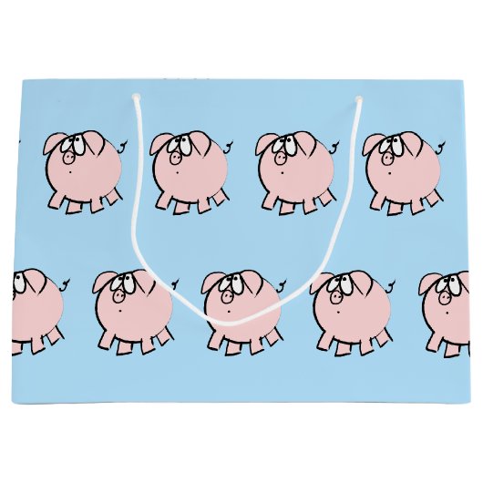 Funny 4 Cartoon Varkens Baby Kies Kleur L Gift Groot Cadeauzakje (Voorkant)