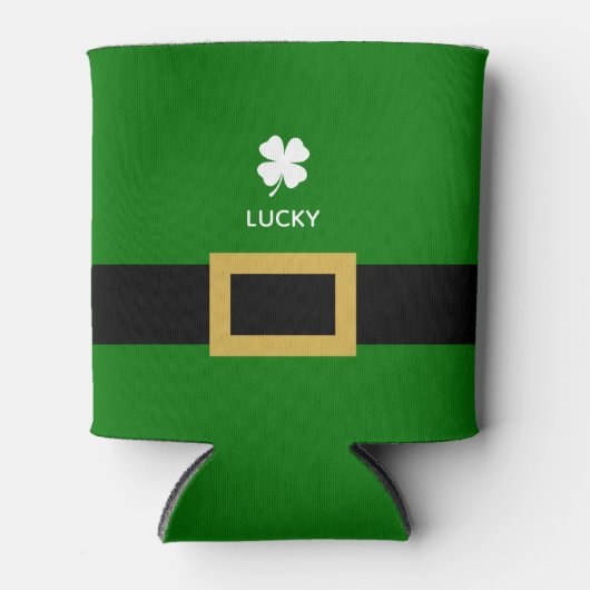 Funny 4 Leaf Clover Shenanigans Shamrock Blikjeskoeler (Voorkant)