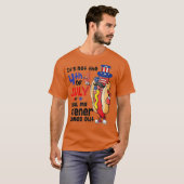 Funny 4e juli Hot Dog Wiener komt uit Volwassenen T-shirt (Voorkant volledig)