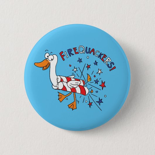 Funny 4e juli Kinder Cartoon Ronde Button 5,7 Cm (Voorkant)