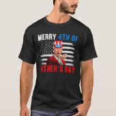 Funny 4e juli T-shirt - Joe Biden Merry 4e van vet (Voorkant)