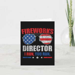 Funny 4th of Juli de Directeur van het Vuurwerk ik Kaart
