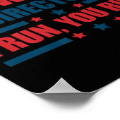 Funny 4th of Juli de Directeur van het Vuurwerk ik Poster (Hoek)