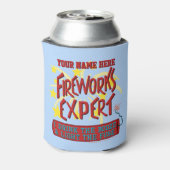 Funny 4th of Juli Onafhankelijkheidsvuurwerkdeskun Blikjeskoeler (Blikje Achterkant)