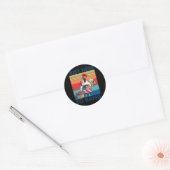 Funny 4th of July Just Here To Bang USA Flag Ronde Sticker (Envelop)