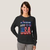 Funny 4th of july my pronouns are USA T-shirt (Voorkant volledig)