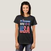 Funny 4th of july my pronouns are USA T-shirt (Voorkant volledig)