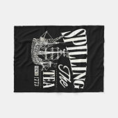 Funny 4th Of July Slling The Tea Since 1773 Fleece Deken (Voorkant (Horizontaal))