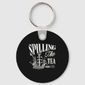 Funny 4th Of July Slling The Tea Since 1773 Sleutelhanger (Voorkant)