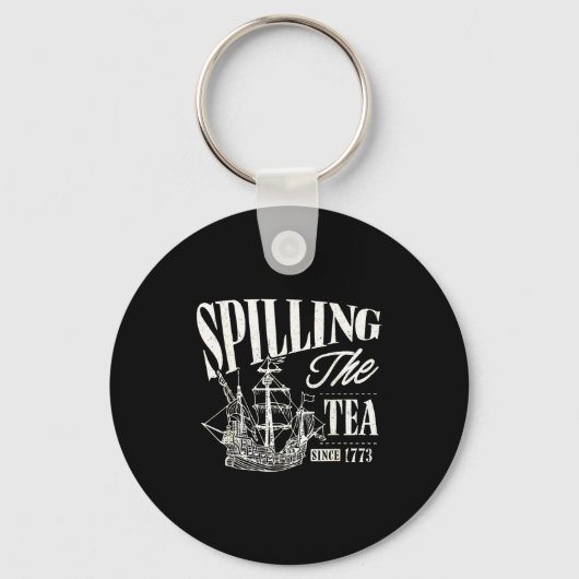 Funny 4th Of July Slling The Tea Since 1773 Sleutelhanger (Voorkant)