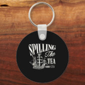 Funny 4th Of July Slling The Tea Since 1773 Sleutelhanger (Voorkant)
