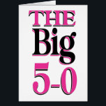 Funny 50 Black Pink Fiftieth Birthday Kaart<br><div class="desc">Laten we eerlijk zijn dat het de leeftijd van vijftig raakt, is niet iets dat je zo snel wilde gebeuren. Viel de Grote 50ste verjaardag met wat plezier en lachen. Roze en zwart stijlvol design om een vijftigste verjaardag te vieren. Grote kaarten voor groepen mensen om te tekenen. Geweldig voor...</div>
