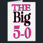 Funny 50 Black Pink Fiftieth Birthday Kaart<br><div class="desc">Laten we eerlijk zijn dat het de leeftijd van vijftig raakt, is niet iets dat je zo snel wilde gebeuren. Viel de Grote 50ste verjaardag met wat plezier en lachen. Roze en zwart stijlvol design om een vijftigste verjaardag te vieren. Grote kaarten voor groepen mensen om te tekenen. Geweldig voor...</div>